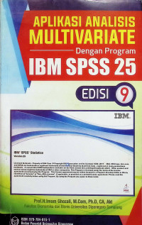 Image of Aplikasi Analisis Multivariate Dengan Program IBM SPSS 25