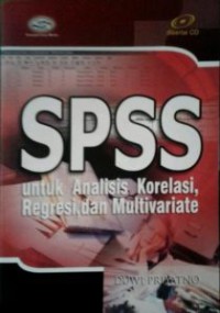 Image of SPSS untuk analisis korelasi, regresi, dan multivariate