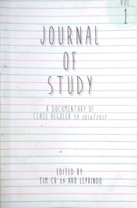 Image of Journal of study : a documentary of Class Reguler 39 2016/2017