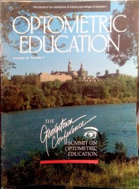 Image of Optometric education (volume 18, number 1, Fall 1992)