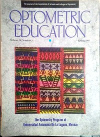 Image of Optometric education (volume 20, number 3, Spring 1995)