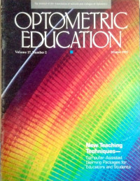 Image of Optometric education (volume 17, number 2, Winter 1992)