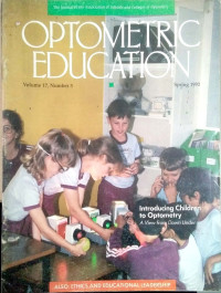 Image of Optometric education (volume 17, number 3, Spring 1992)