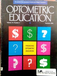 Image of Optometric education (volume 19, number 4, Summer 1994)
