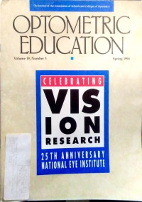 Image of Optometric education (volume 19, number 3, Spring 1994)