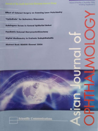 Image of Asian journal of ophthalmology (volume 8, number 6, December 2006, including supplement 2)