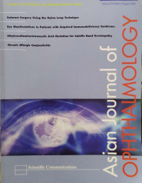Image of Asian journal of ophthalmology (volume 8, number 4, August 2006)