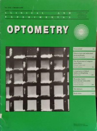 Image of Clinical and experimental : optometry (volume 76. no. 3, 1993 May/June)