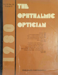 Image of The ophthalmic optician (volume 20, number 16, 2 August 1980)