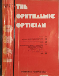 Image of The ophthalmic optician (volume 20, number 10, 10 May 1980)