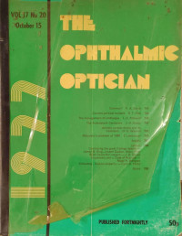 Image of The ophthalmic optician (volume 17, number 20, 20 October 1977)