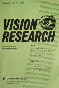 Image of Vision research (volume 25, number 12, 1985)