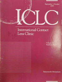 Image of International Contact Lens Clinic (volume 22, numbers 9&10, September - October 1995)