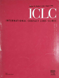 Image of International Contact Lens Clinic (volume 23, number 4, July - August 1996)
