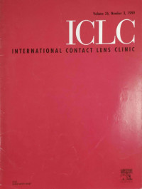 Image of International Contact Lens Clinic (volume 26, number 3, 1999)