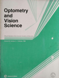 Image of Optometry and vision science (volume 66, number 2, February 1989)