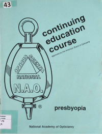 Image of Continuing education course : presbyopia