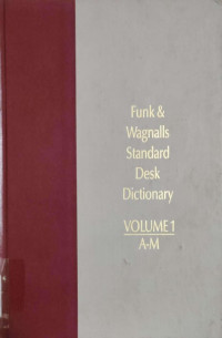 Image of Funk & Wagnalls : standard desk dictionary (volume 1 : a-m)