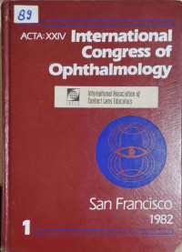 Image of ACTA: XXIV : international congress of ophthalmology (volume 1)