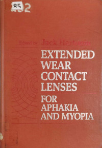 Image of Extended wear contact lenses for aphakia and myopia