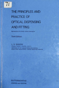 Image of The principles and practice of optical dispensing and fitting