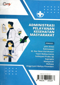 Image of Administrasi Pelayanan Kesehatan Masyarakat